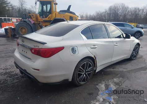 2015 Infiniti Q50 Sport из США, поврежденный, VIN JN1BV7AR1FM421732